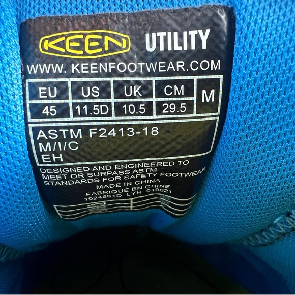 Keen Utility Shoes Vista Energy ESD Carbon Fiber Toe ASTM F2413-18 Mens 11.5 D - Picture 7 of 10